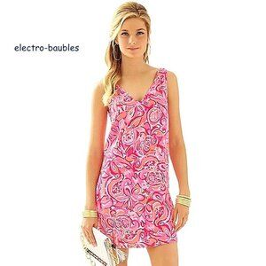 Lilly Pulitzer Calissa Dress Pink Pout Mango Salsa Sz 6
